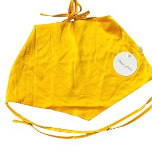 Yellow Halter Tie Top